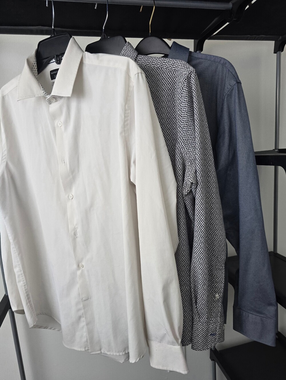 Men's Dress Shirt Bundle | 3 Performance Stretch Button Downs | L